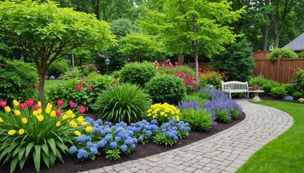 Utilisation de la couleur dans le jardin pour une atmosphère relaxante