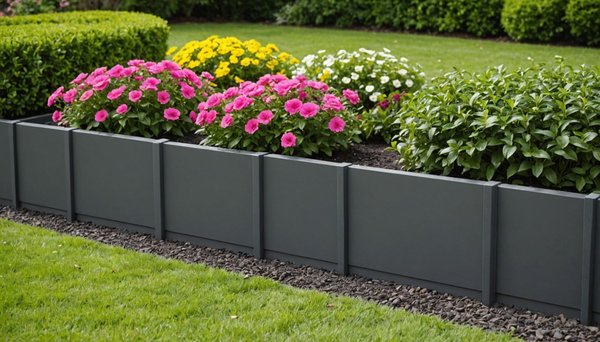 Bordure jardin gris anthracite : élégance et durabilité pour votre extérieur